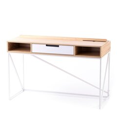 Homede Odel письменный стол, светло-коричневый/белый цена и информация | Компьютерные, письменные столы | 220.lv