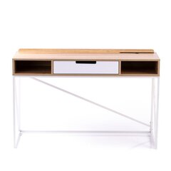Homede Odel письменный стол, светло-коричневый/белый цена и информация | Компьютерные, письменные столы | 220.lv