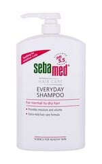 Ikdienas šampūns SEBAMED Everyday Shampoo pH 5.5, 1000 ml cena un informācija | Šampūni | 220.lv