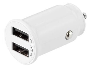 Deltaco USB-CAR125, USB-A, 2.4A cena un informācija | Lādētāji un adapteri | 220.lv