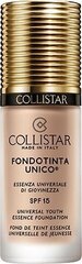 Жидкая основа для макияжа Collistar Unico Foundation Universal Essence of Youth SPF 15, Rosy Nude, 30мл цена и информация | Пудры, базы под макияж | 220.lv