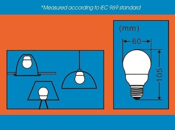 Enerģijas taupīšanas spuldze 11W Iepakojums 10 gab. G.LUX DEP/A60 11W E27 Iepakojums cena un informācija | Spuldzes | 220.lv