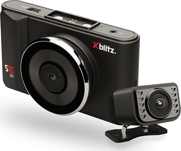 Videoreģistrators Xblitz S10 Duo, melns cena un informācija | Auto video reģistratori | 220.lv