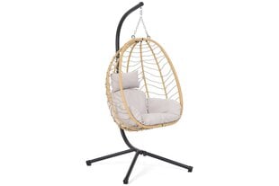 Piekarināms krēsls Premium Nature, gaiši brūns cena un informācija | Dārza krēsli | 220.lv