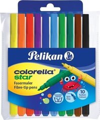 Цветные маркеры Pelikan Colorella Star C302, 10 цветов цена и информация | Принадлежности для рисования, лепки | 220.lv