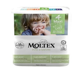 Autiņbiksītes Moltex Pure & Nature 4 Maxi 7-18kg 29gab cena un informācija | Autiņbiksītes | 220.lv