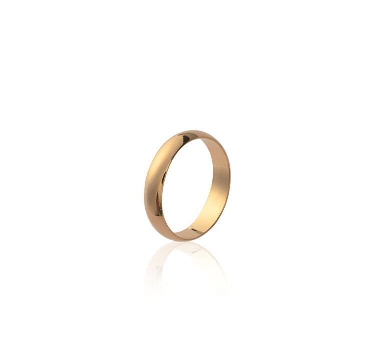 Laulības gredzens ar zelta pārklājumu 750°, ražots Francijā cena | 220.lv
