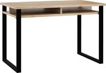 Письменный стол Meblocross Cross Cro-03 M, светло-коричневый/черный