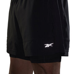 Reebok Šorti Re 2-1 Short Black cena un informācija | Sporta apģērbs vīriešiem | 220.lv