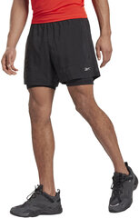 Reebok Šorti Re 2-1 Short Black cena un informācija | Sporta apģērbs vīriešiem | 220.lv