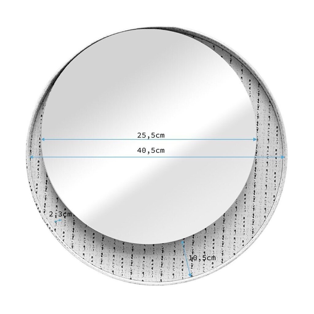 Spogulis Homede Sense, balts/melns cena un informācija | Spoguļi | 220.lv
