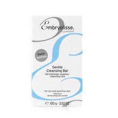 Мыло для сухой и чувствительной кожи лица Embryolisse Cleanser Gentle Cleansing Bar, 100 г цена и информация | Средства для очищения лица | 220.lv