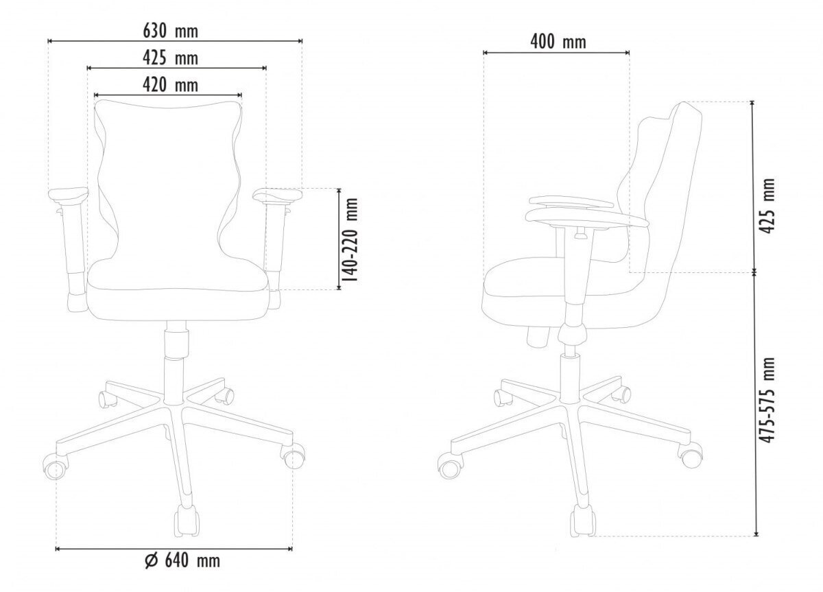Biroja krēsls Entelo Perto Black AT01, melns cena un informācija | Biroja krēsli | 220.lv