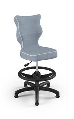 Эргономичное детское кресло Entelo Petit Black JS06 с опорой для ног, светло-синее цена и информация | Офисные кресла | 220.lv