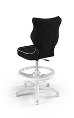 Эргономичное детское кресло Entelo Petit White VS01 с опорой для ног, черное цена и информация | Офисные кресла | 220.lv