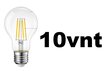 LED spuldzes 10 gab. Filament G.LUX GR-LED-A60-8W 2700K цена и информация | Spuldzes | 220.lv
