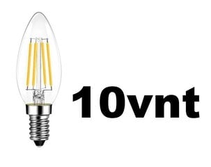 LED spuldzes 10 gab. Filament G.LUX GR-LED-C35-4W 2700K cena un informācija | Spuldzes | 220.lv