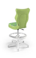 Ergonomisks bērnu krēsls Entelo Petit White ST29 ar kāju balstu, zaļš цена и информация | Офисные кресла | 220.lv