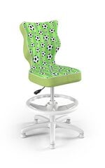 Эргономичное детское кресло Entelo Petit White ST29 с опорой для ног, зеленое цена и информация | Офисные кресла | 220.lv