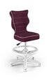 Эргономичное детское кресло Entelo Petit White VS07, фиолетовое