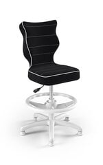 Ergonomisks bērnu krēsls Entelo Petit White JS01 ar kāju balstu, melns cena un informācija | Biroja krēsli | 220.lv