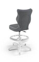 Ergonomisks bērnu krēsls Entelo Petit White JS33 ar kāju balstu, tumši pelēks цена и информация | Офисные кресла | 220.lv