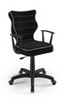 Ergonomisks biroja krēsls Entelo Norm JS01, melns/balts