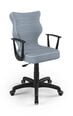 Эргономичное офисное кресло Entelo Norm JS06, синее/белое