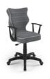 Эргономичное офисное кресло Entelo Norm JS33, темно-серое/белое