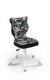 Детское кресло Entelo Petit White ST33, серый/черный