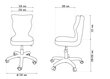 Bērnu krēsls Entelo Petit White JS06, gaiši zils cena un informācija | Biroja krēsli | 220.lv