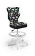 Детское кресло Entelo Petit White ST30, разноцветное/черное