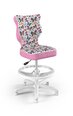 Детское кресло Entelo Petit White ST31, розовое