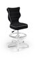 Bērnu krēsls Entelo Petit White JS01 ar kāju balstu, melns цена и информация | Biroja krēsli | 220.lv