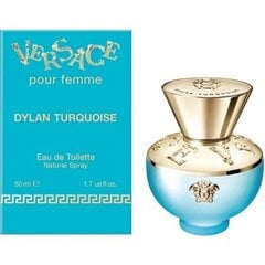 Туалетная вода Versace Dylan Turquoise EDT для женщин, 50 мл цена и информация | Женские духи | 220.lv
