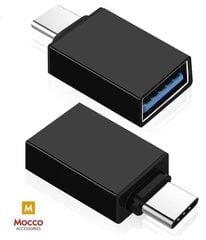 Mocco Universāls OTG Adapteris Type-C to USB 3.0 Connection, Melns cena un informācija | Adapteri un USB centrmezgli | 220.lv