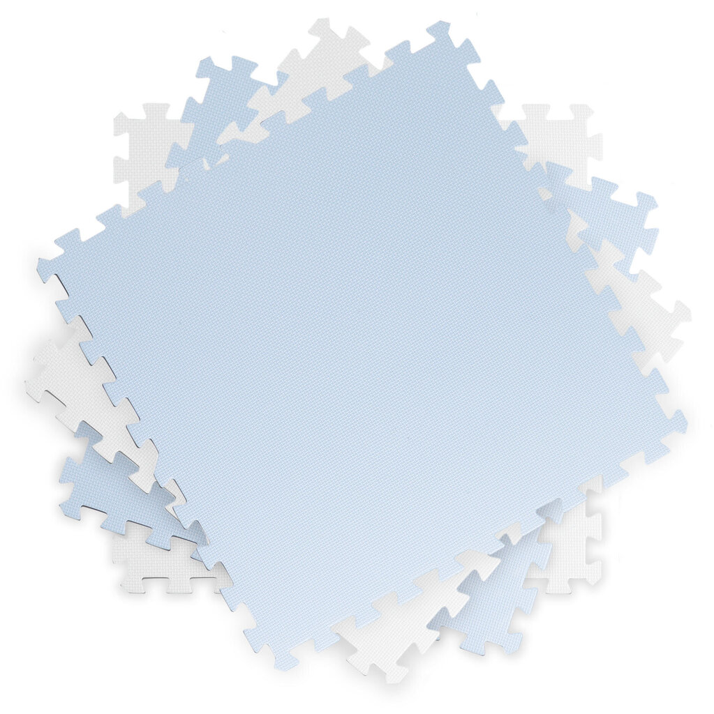Izglītojošais paklājiņš Ricokids balts - zils, 120 x 120 cm, 4 gab. cena un informācija | Attīstošie paklājiņi | 220.lv