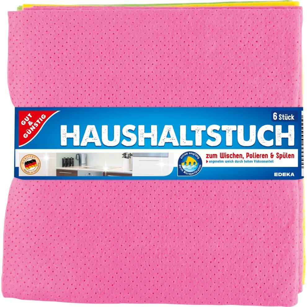 Virtuves dvieļi Gut and Gunstig Haushaltstuch, 6 gab. цена и информация | Tīrīšanas piederumi | 220.lv
