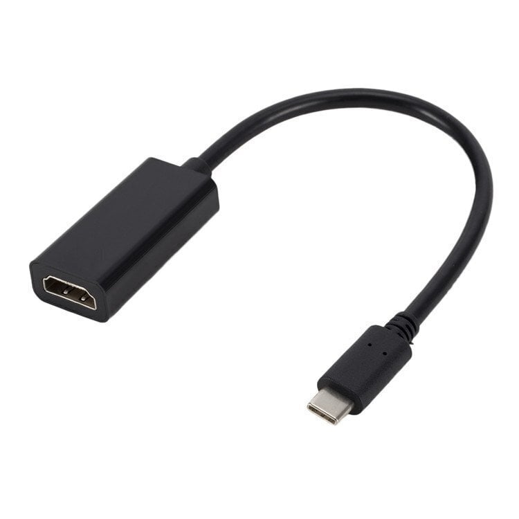 Roger Multimedijas Adapteris Type-C -> HDMI (4K @ 30Hz, 1080P @ 60Hz), Melns cena un informācija | Adapteri un USB centrmezgli | 220.lv