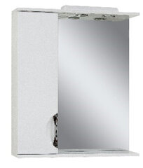 Spogulis ar plauktu un skapīti Laura-65 kreisā цена и информация | Шкафчики для ванной | 220.lv