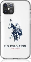 U.S. Polo USHCP12STPUHRWH Big Horse Cover Aizsargapvalks Apple iPhone 12 Mini, balts cena un informācija | Telefonu vāciņi, maciņi | 220.lv