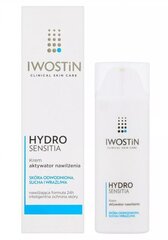 Mitrinošs sejas krēms Iwostin Hydro Sensitia, 50 ml cena un informācija | Sejas krēmi | 220.lv