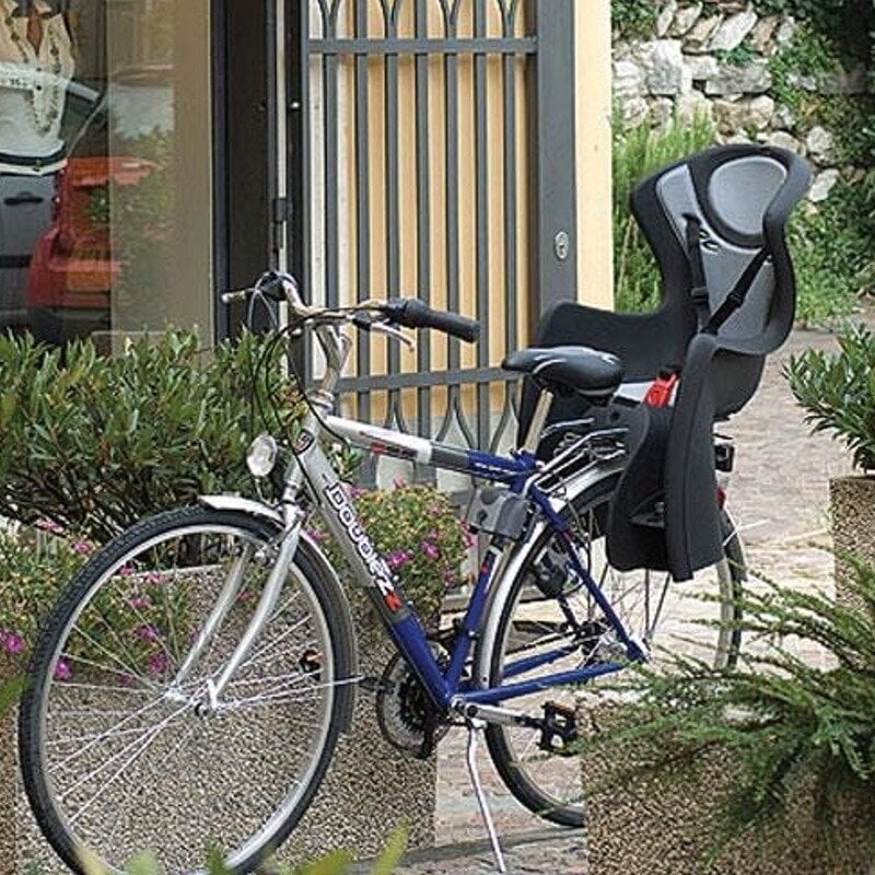 Aizmugurējais velosipēda krēsliņš Okbaby BodyGuard, grey cena un informācija | Bērnu velosipēdu sēdeklīši | 220.lv