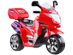 Elektriskais motocikls ar LED gaismām, sarkans cena un informācija | Bērnu elektroauto | 220.lv