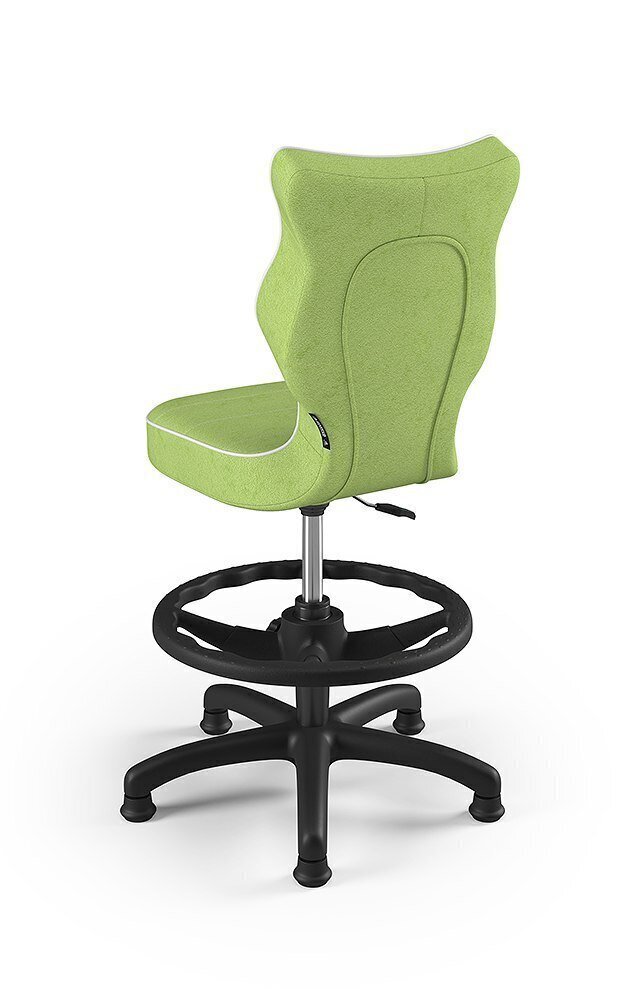 Bērnu krēsls Entelo Petit Black VS05 ar kāju balstu, zaļš cena un informācija | Biroja krēsli | 220.lv