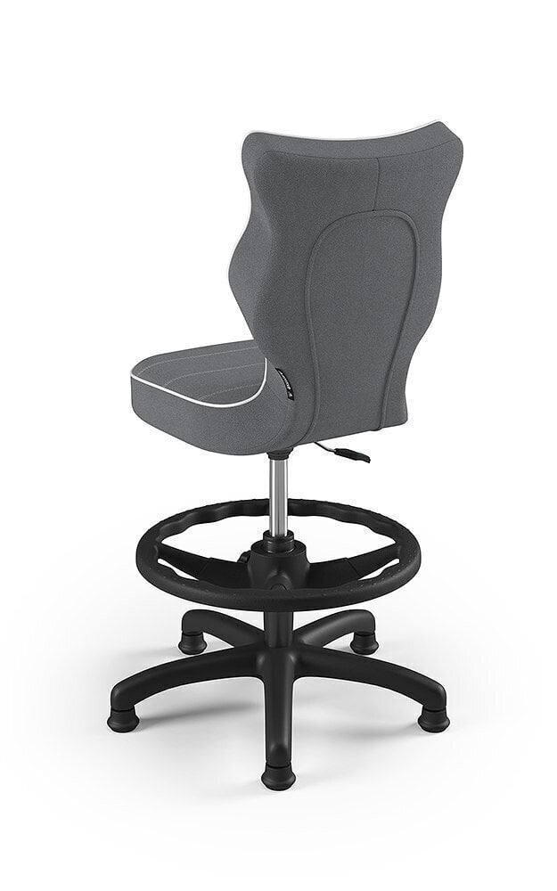 Bērnu krēsls Entelo Petit Black JS33 ar kāju balstu, tumši pelēks cena un informācija | Biroja krēsli | 220.lv