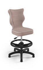 Ergonomisks bērnu krēsls Entelo Petit Black JS08 ar kāju balstu, rozā cena un informācija | Biroja krēsli | 220.lv
