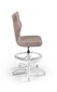 Bērnu krēsls Entelo Petit White JS08 ar kāju balstu, rozā cena un informācija | Biroja krēsli | 220.lv