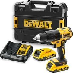 Аккумуляторная отвертка - дрель DeWalt DCD777D2T-QW, 18 В цена и информация | Шуруповерты, дрели | 220.lv