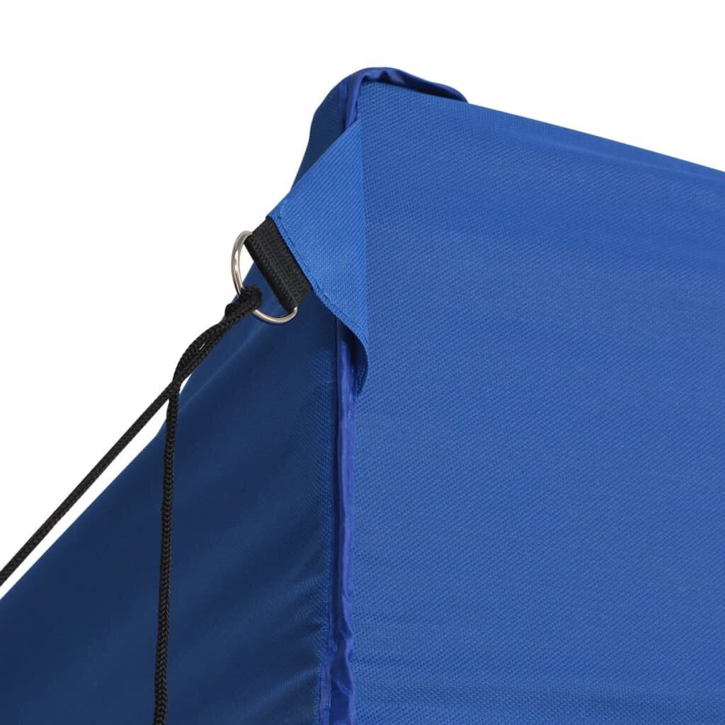 Uznirstošā saliekamā telts ar 4 sienām, zila cena un informācija | Dārza nojumes un lapenes | 220.lv